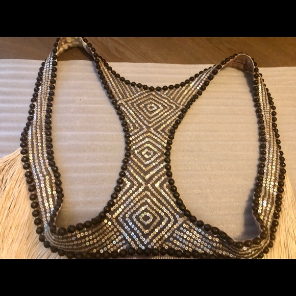 SASS & BIDE STUDDED TIE DYE FRINGE VEST NEW $185 - Picture 7 of 8